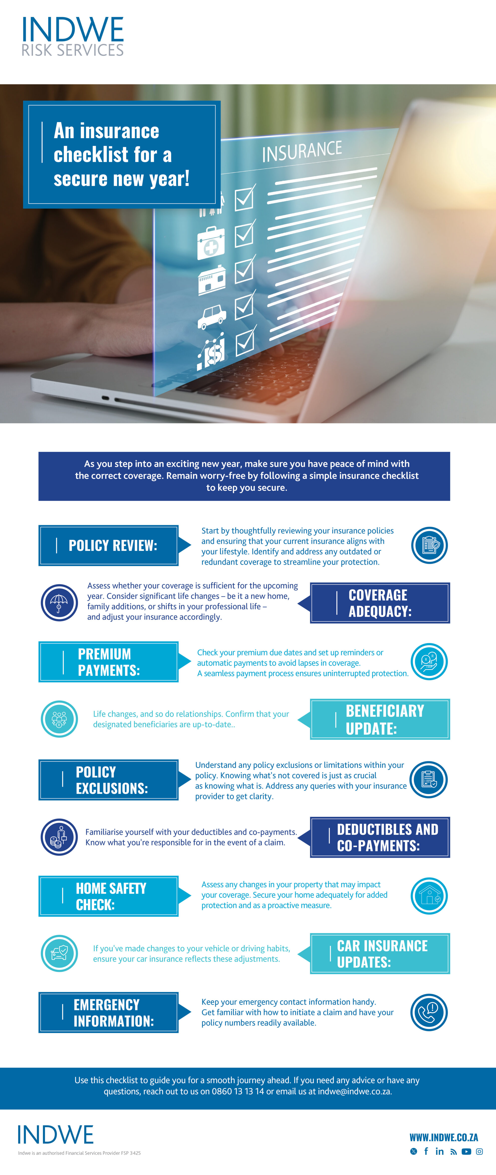 Indwe Risk An insurance checklist for a secure new year!